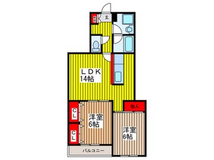 リンデンバーム北与野の物件間取画像